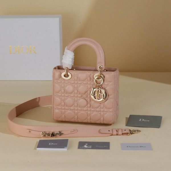 Dior Small Lady ABCDior Bag Light Pink 20*17*8 CM (Next to Original)