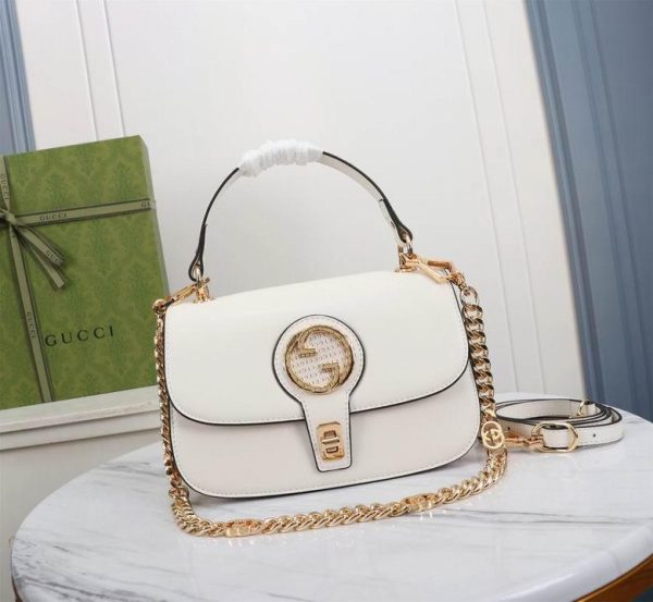 Gucci Blondie Top-Handle Bag White 23*15*11 CM (Next to Original)