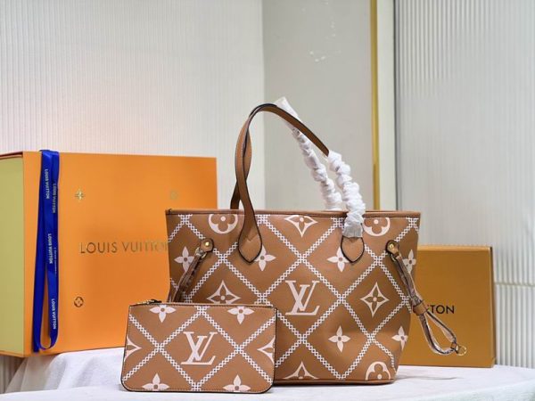 LV Neverfull MM in Orange 31*28*14 CM (Next to Original)