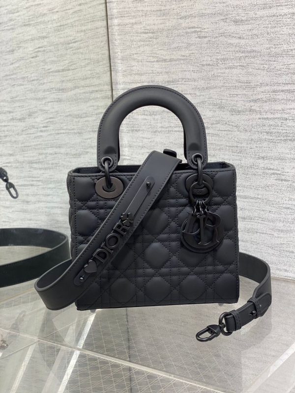 Dior Small Lady Dior My ABCDior Bag All Black 20*17*8 CM (Mirror Quality)