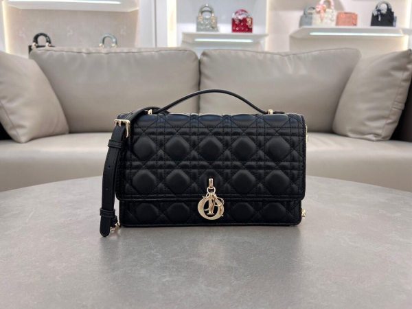 My Dior Top Handle Bag Black in 24*14*7.5 CM (Mirror Quality)