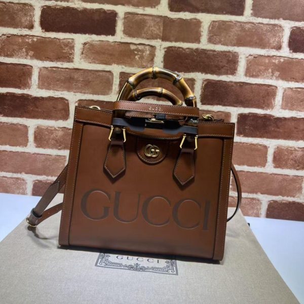 Gucci Diana Small Tote Bag in Brown   27*24*11 CM (Mirror Quality)