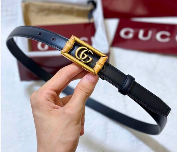 Gucci Belt with Double Buckle and Bamboo for Women
