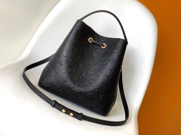 Louis Vuitton Black Monogram Empreinte Neonoe MM 10.2*10.2*6.9 CM (Mirror Quality)