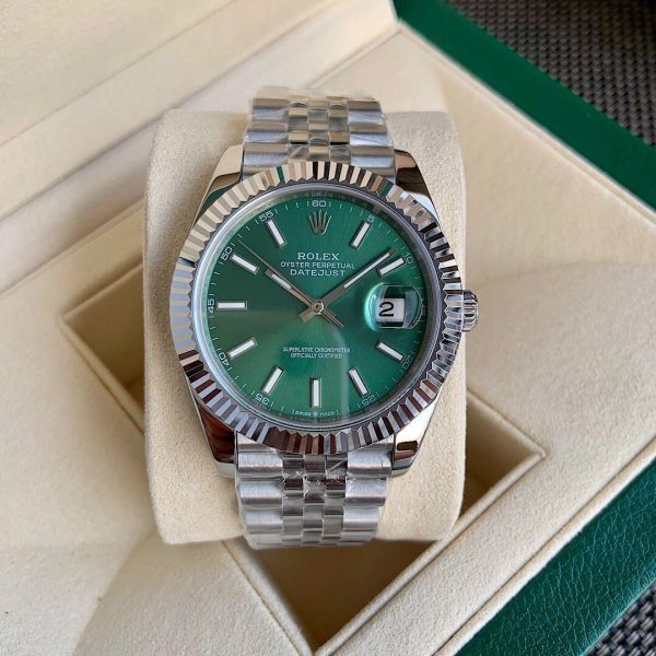 Rolex Datejust 41mm, Oyster, Oystersteel, Mint Green (Superclone)