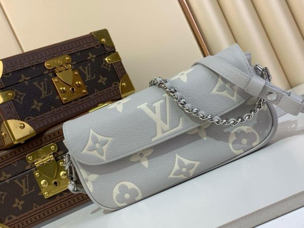 Louis Vuitton Wallet on Chain Ivy in Gray (Mirror Quality)